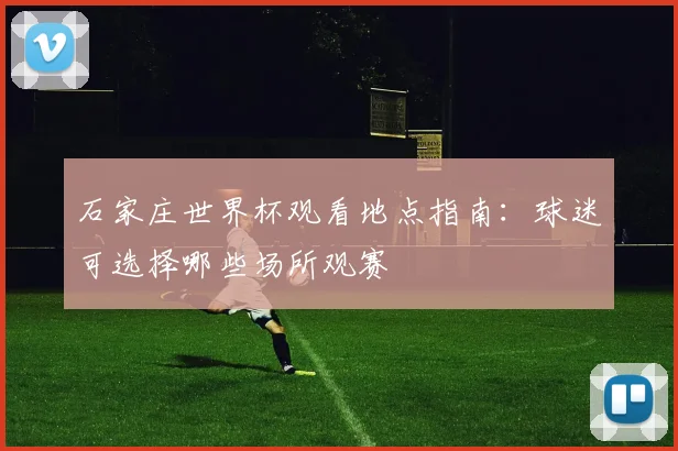 石家庄世界杯观看地点指南:球迷可选择哪些场所观赛